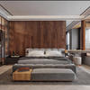 Wall paneling Darkened Walnut CADENCE  PICTURA COLLECTION
