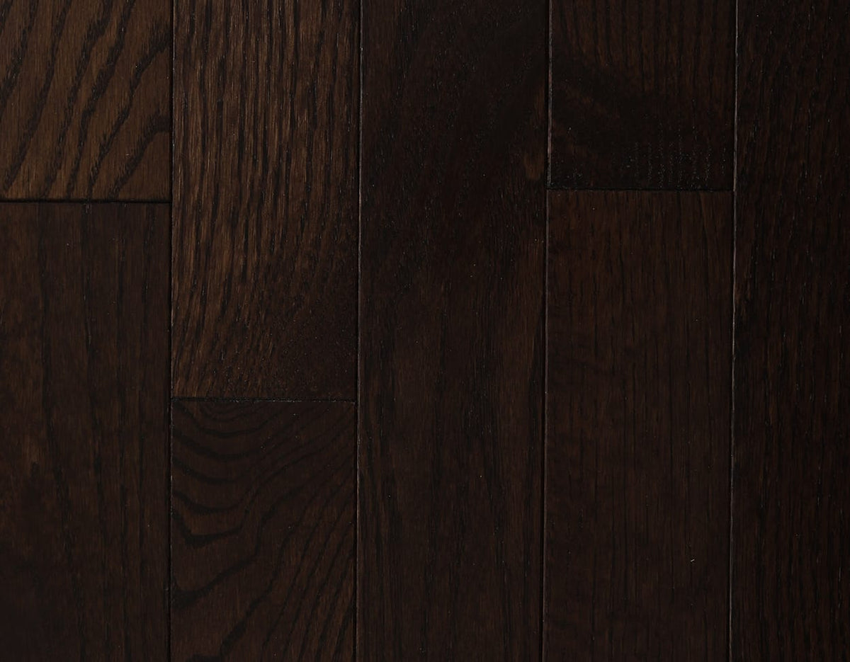 Mullican Dark Chocolate 3" 19930 OAK POINTE Solid White Oak