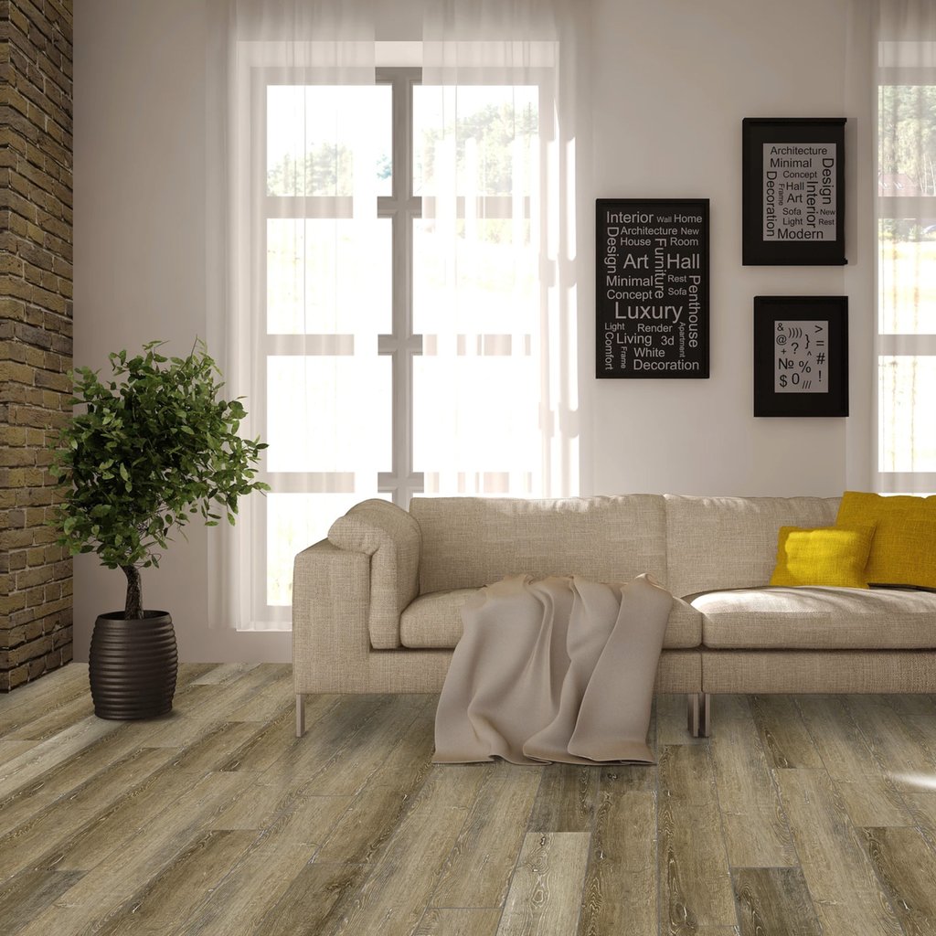Viny 7mm Rainforest Brown REWS9001 Wood Stone Collection