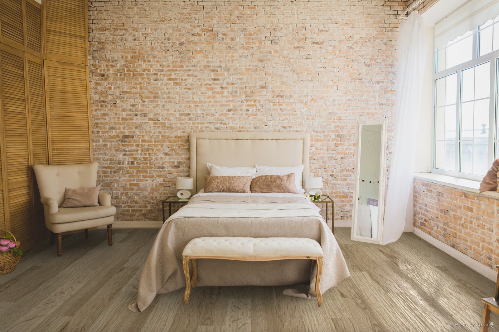 Hardwood Mural CVOAK189MUR Canvas Collection