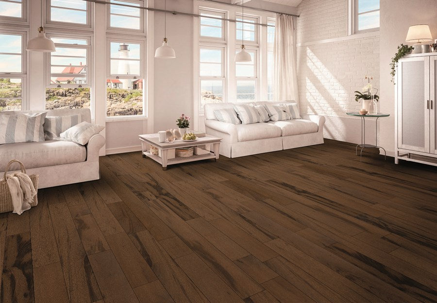 Hardwood TIGERWOOD WIREBRUSH CHOCOLATE TW58WB501 Largo Collection