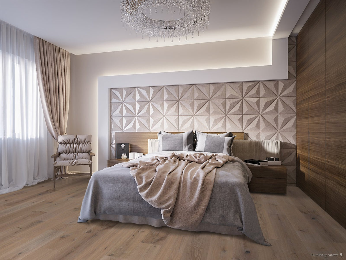 Modern Home Concepts Genoa OPUS9G4-Herringbone - Opus Wire Brush Oak Herringbone Collection