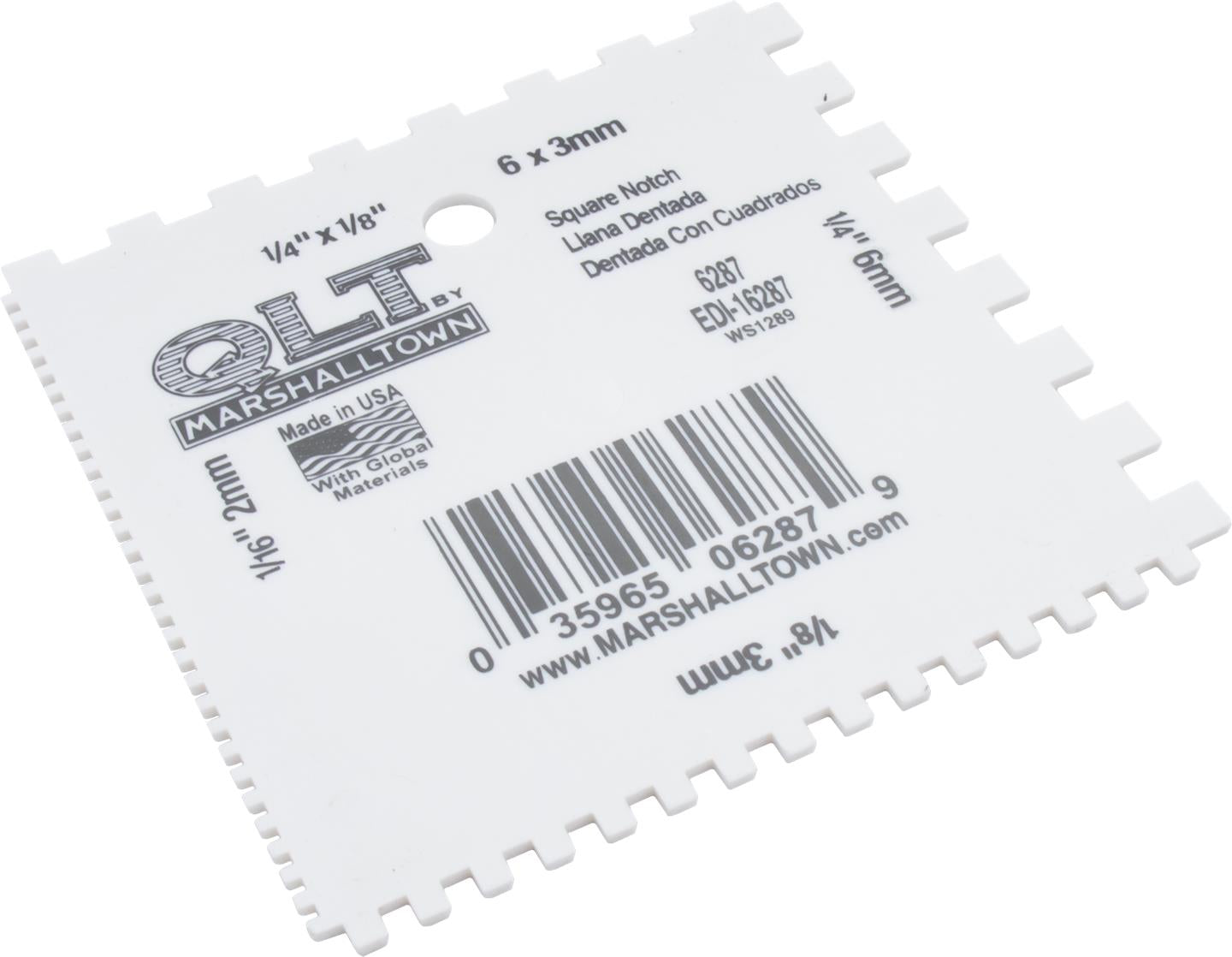 Square Notched Spreaders Square 16287